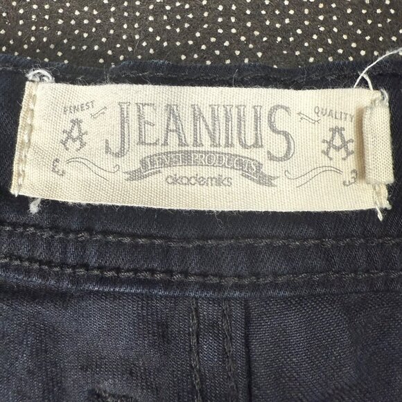 Akademiks Jeanious Mens Size 48W X 32L Black Straight-Leg Denim Pants Casualwear - Picture 3 of 12